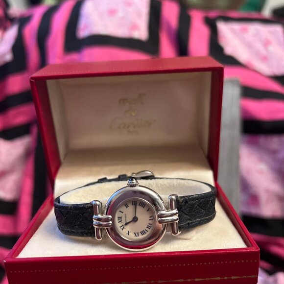 🔥Fire Sale🔥Authentic Cartier Must De Cartier Watch 690002 23mm in Orig Box - Picture 2 of 6